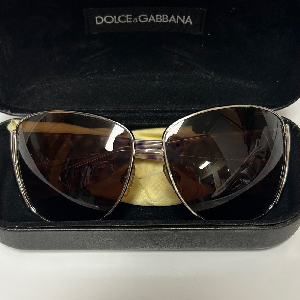 Dolce & Gabbana Sunglasses - Black and Gold Frame